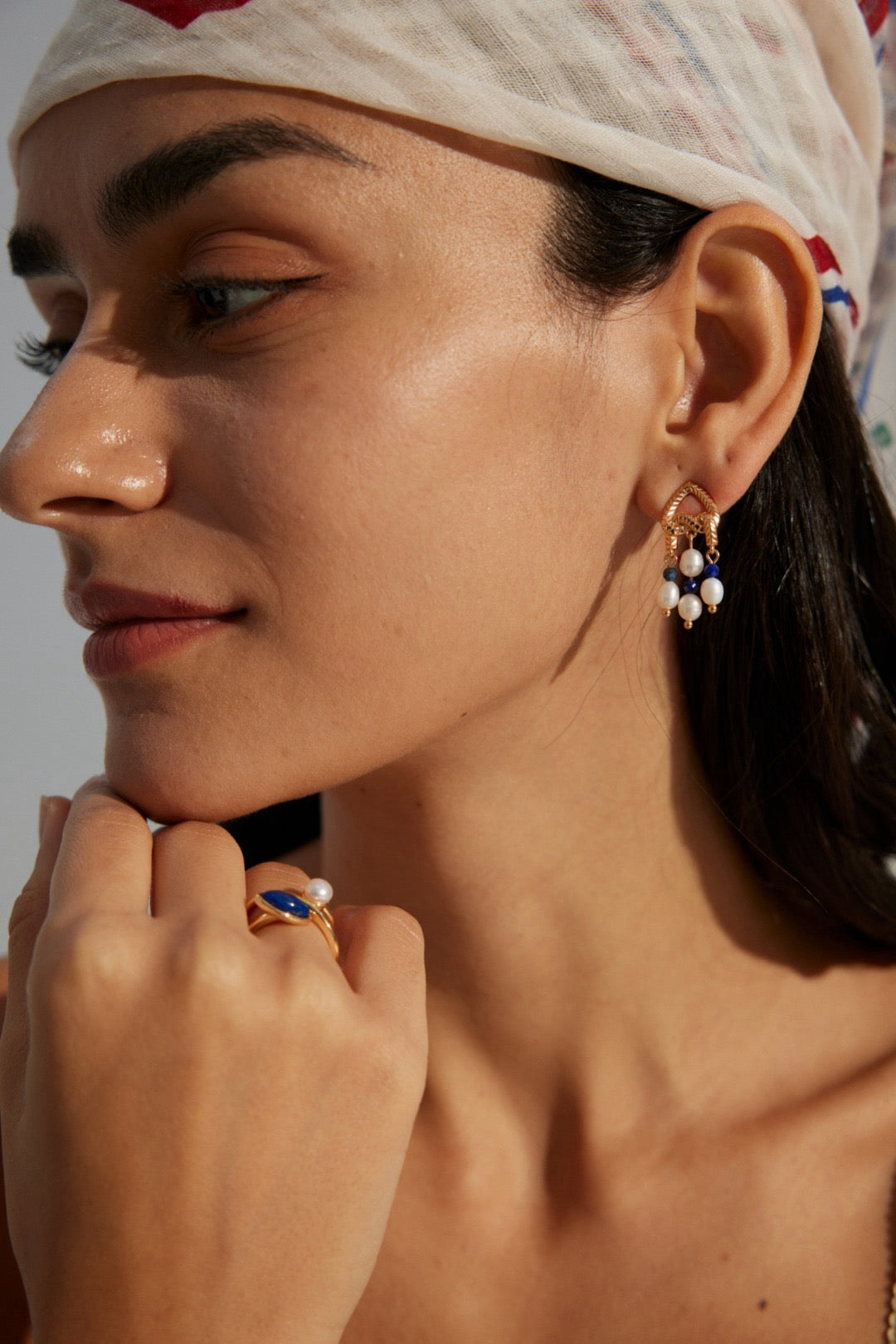 Cinderella Lapis handmade earrings