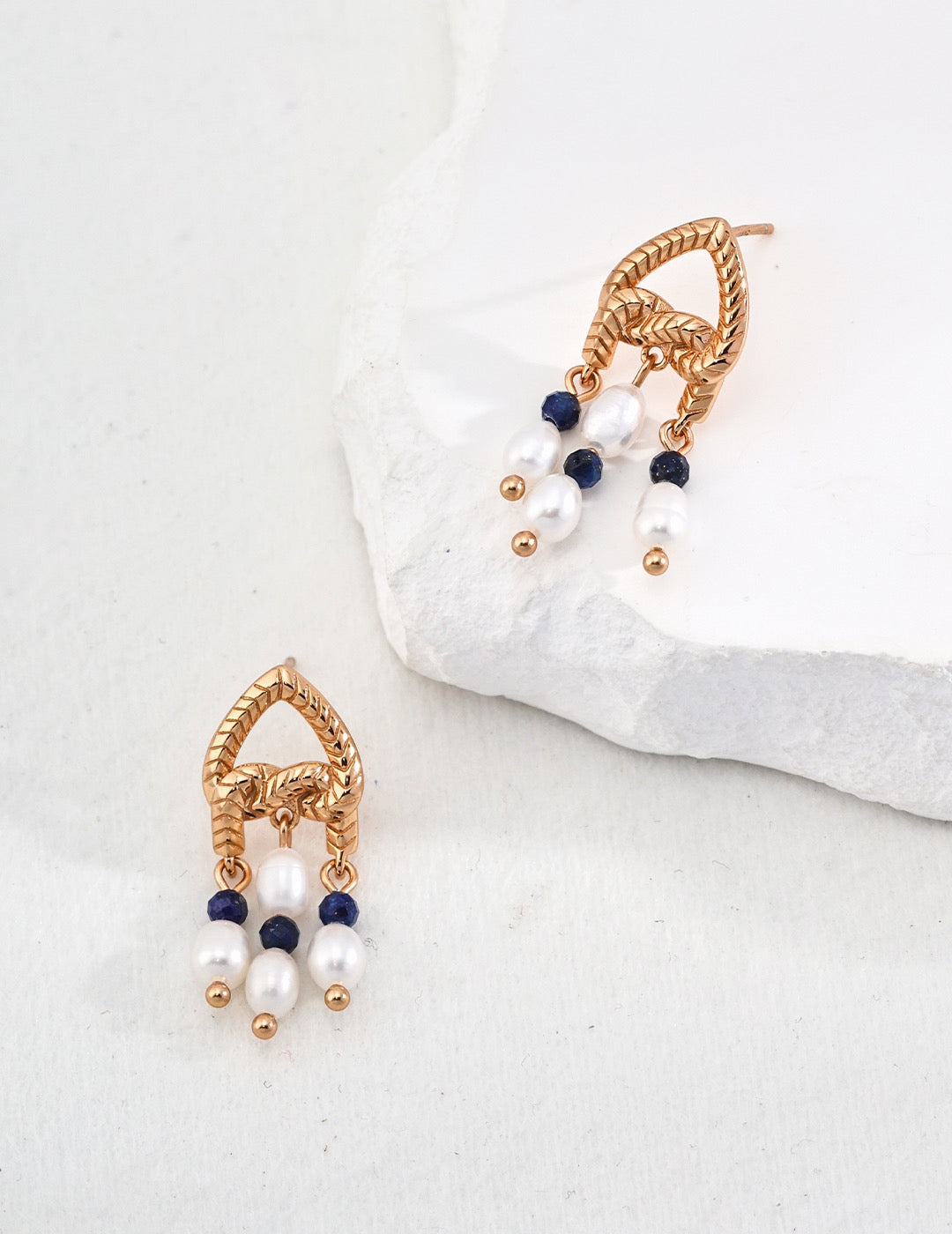 Cinderella Lapis handmade earrings