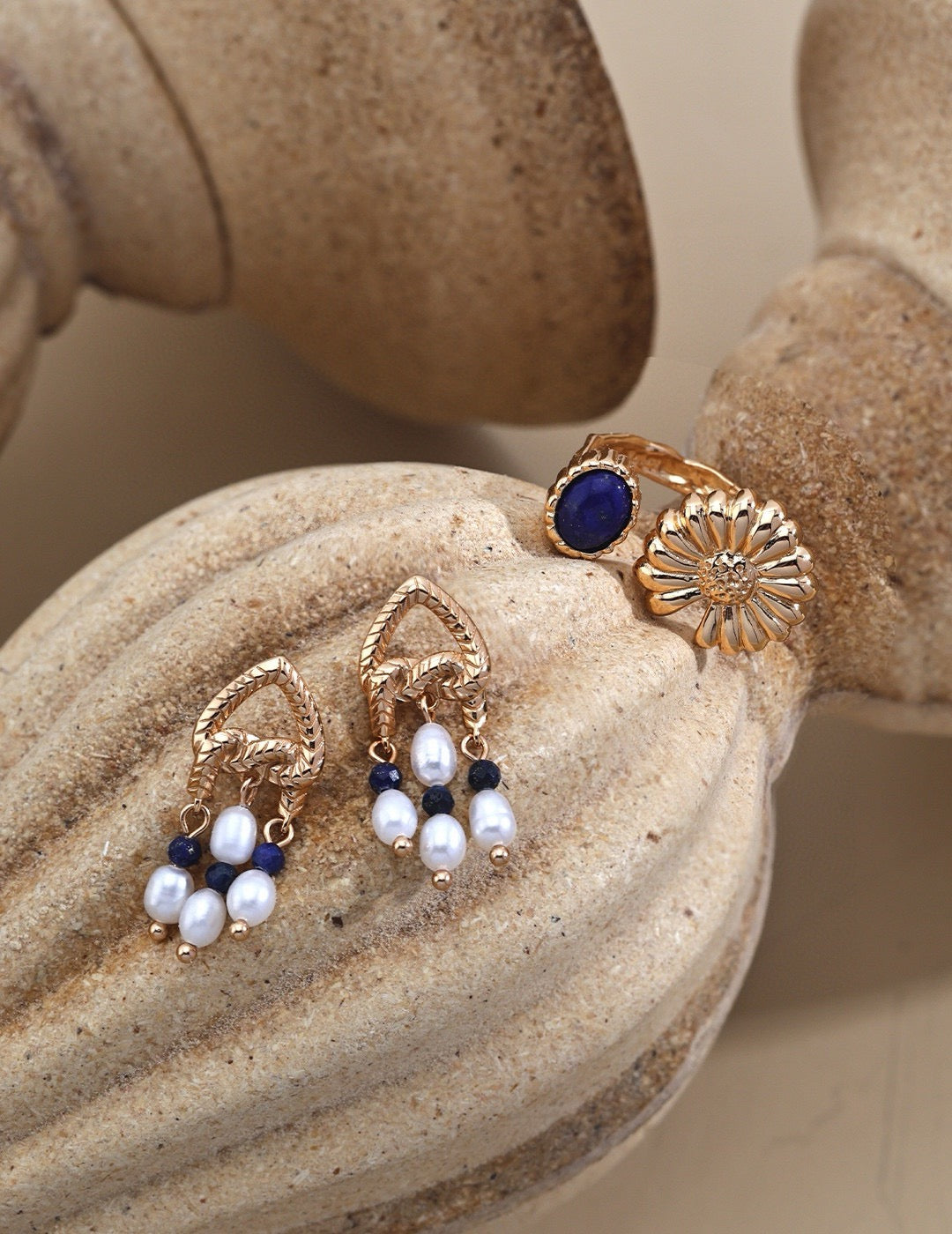 Cinderella Lapis handmade earrings