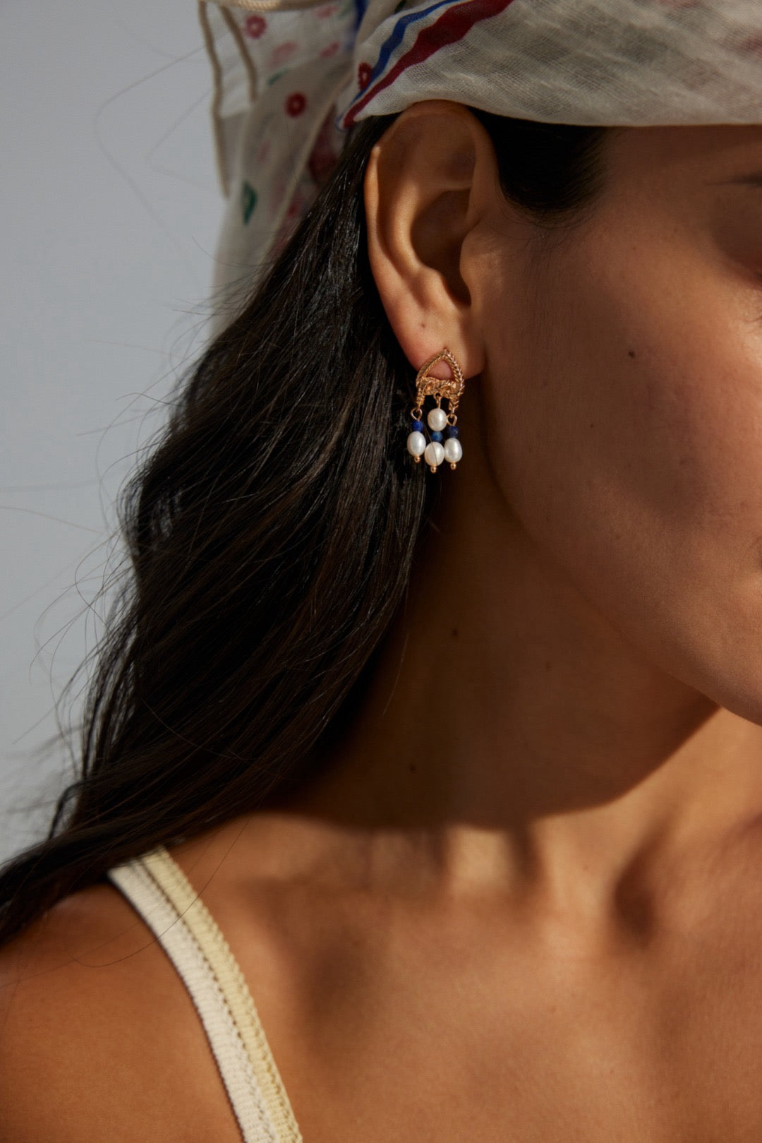 Cinderella Lapis handmade earrings