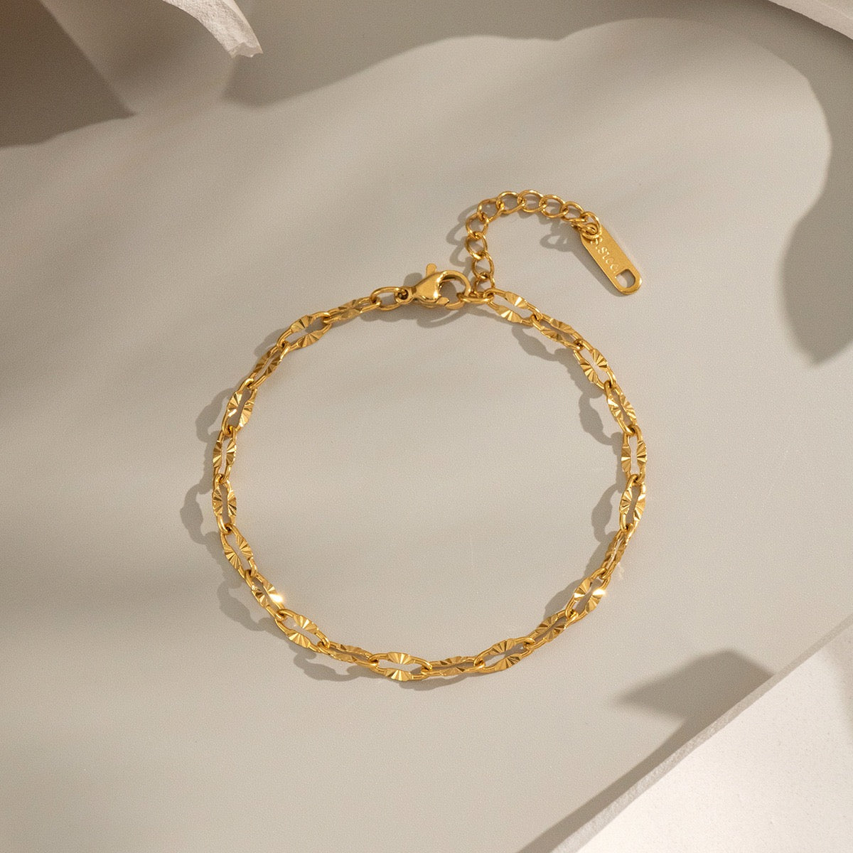 Shiny water chain necklace bracelet set