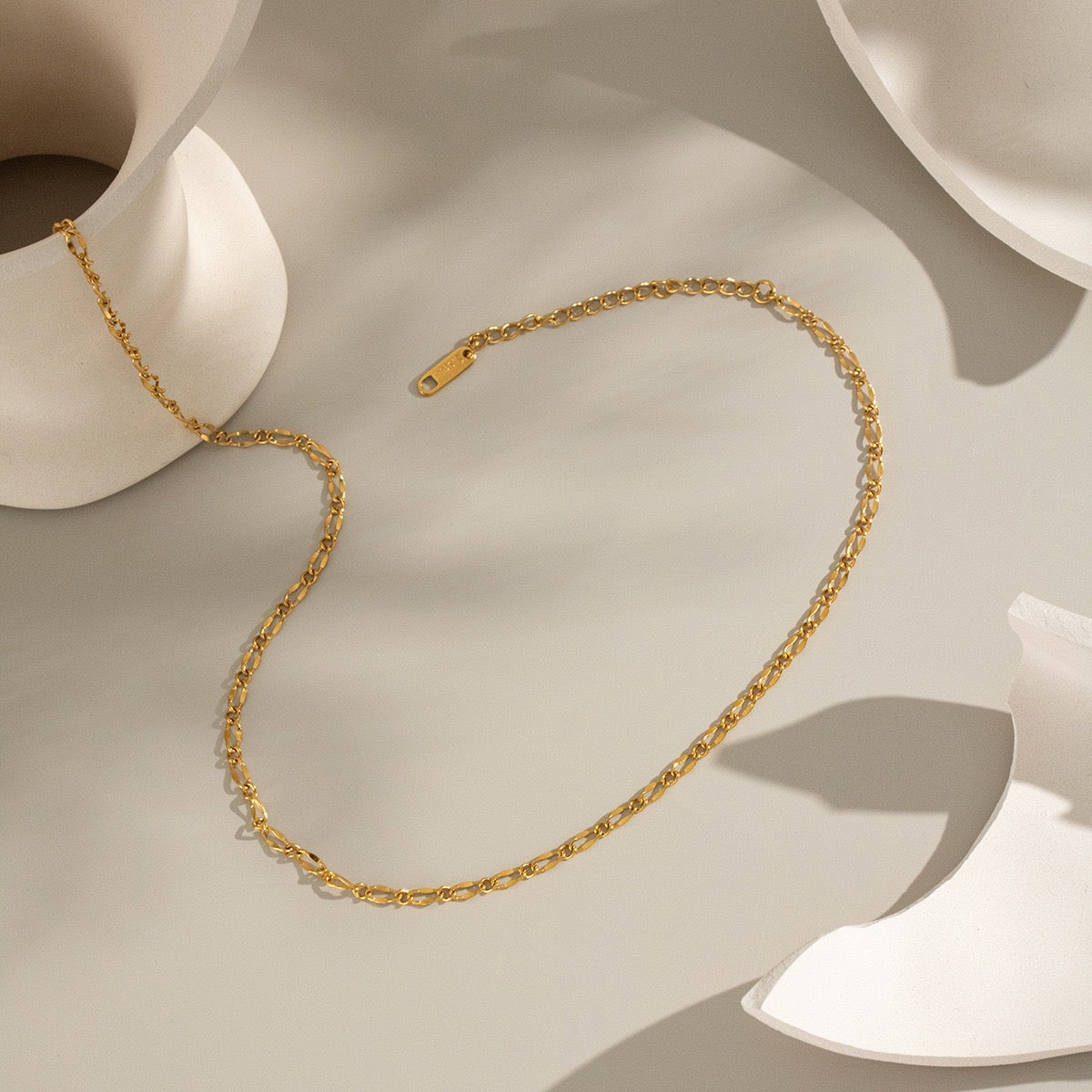 Kristen dainty chain necklace bracelet set