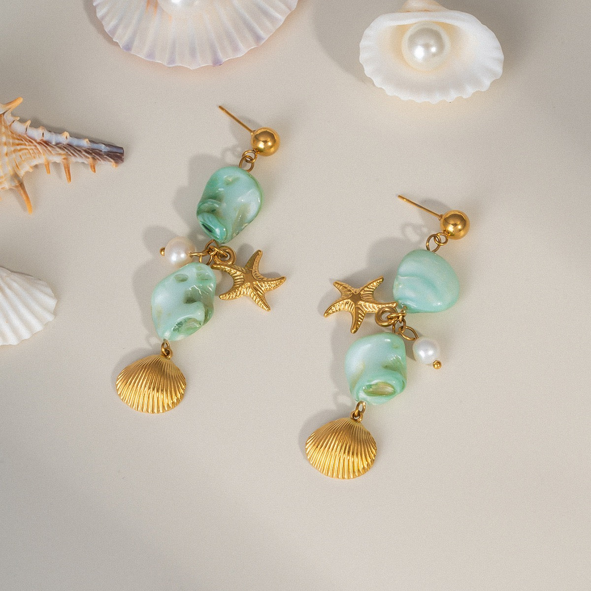 Natural Shell earrings