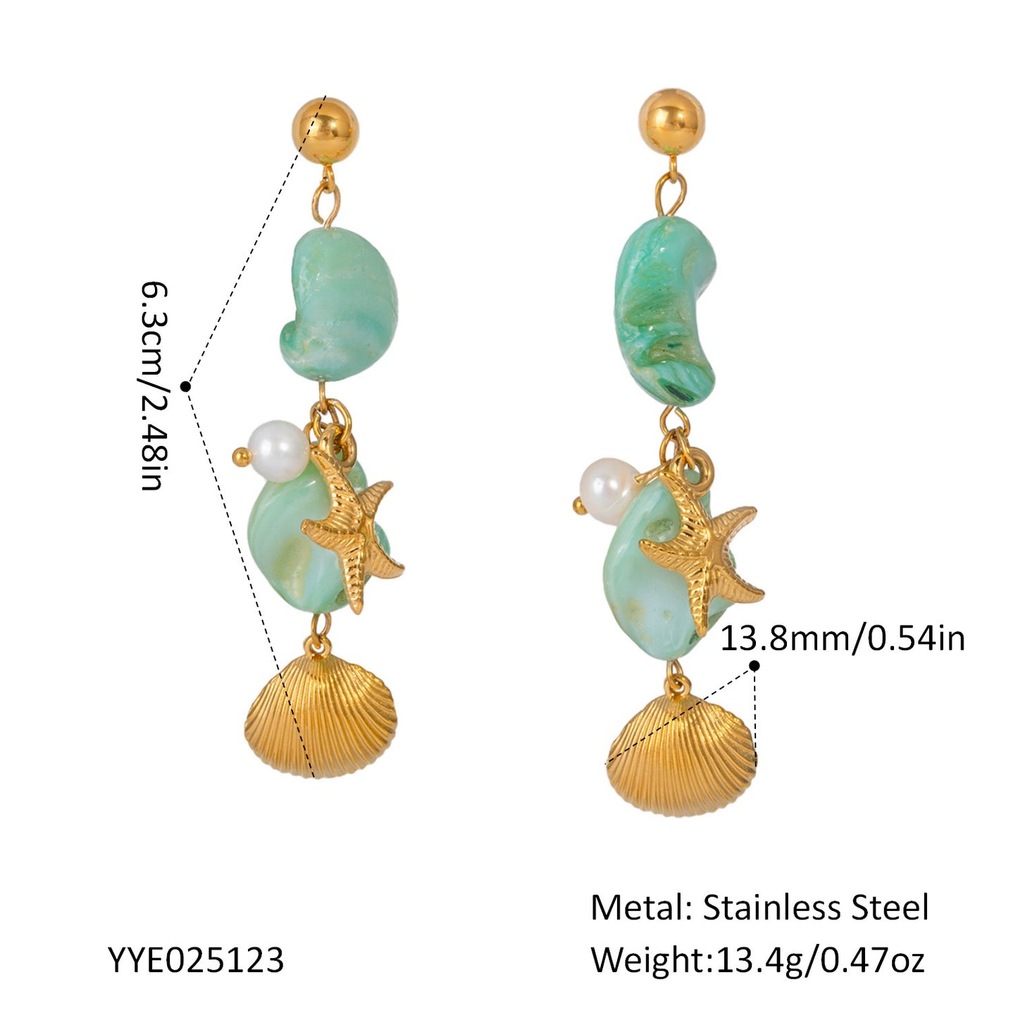 Natural Shell earrings