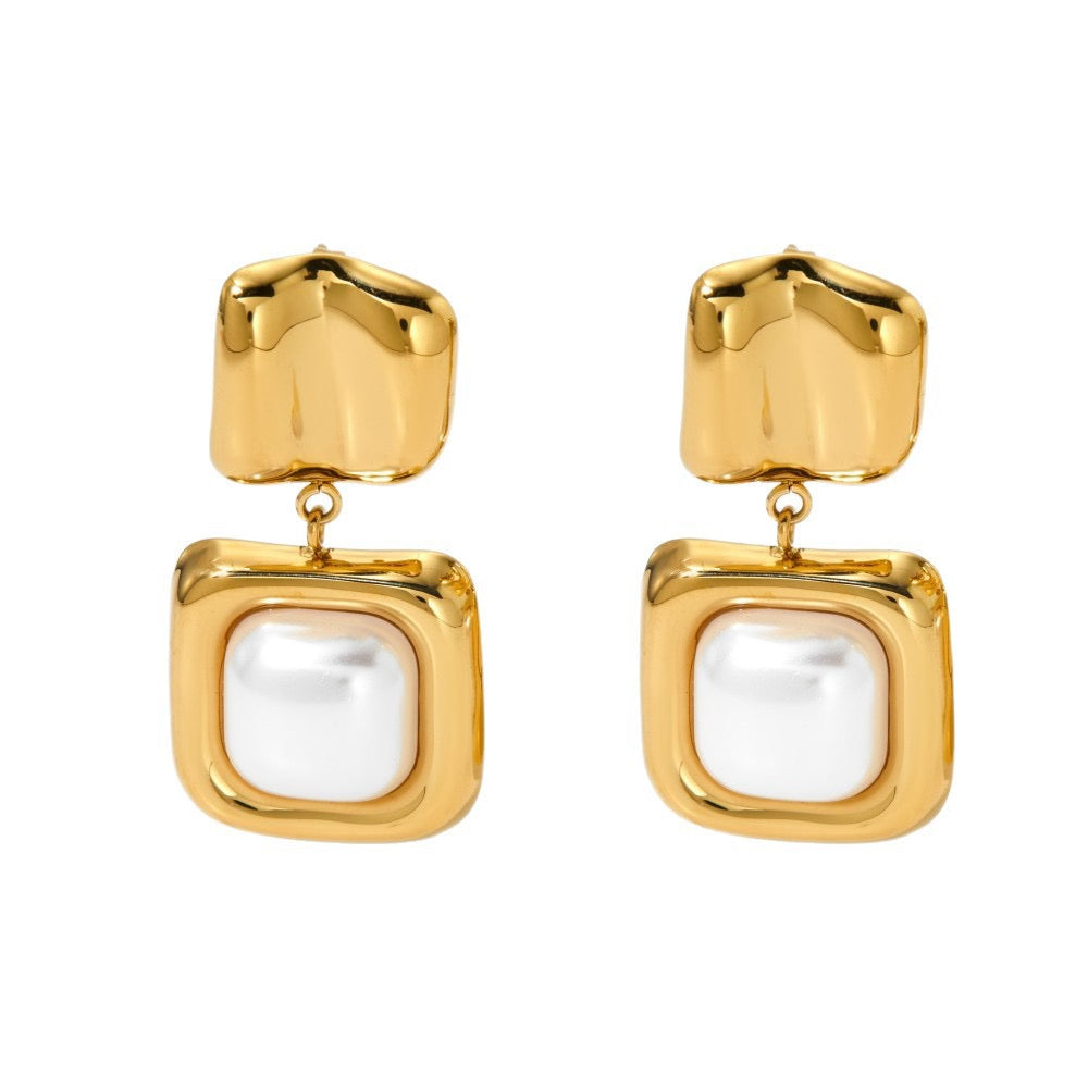 Golden nuggets earrings