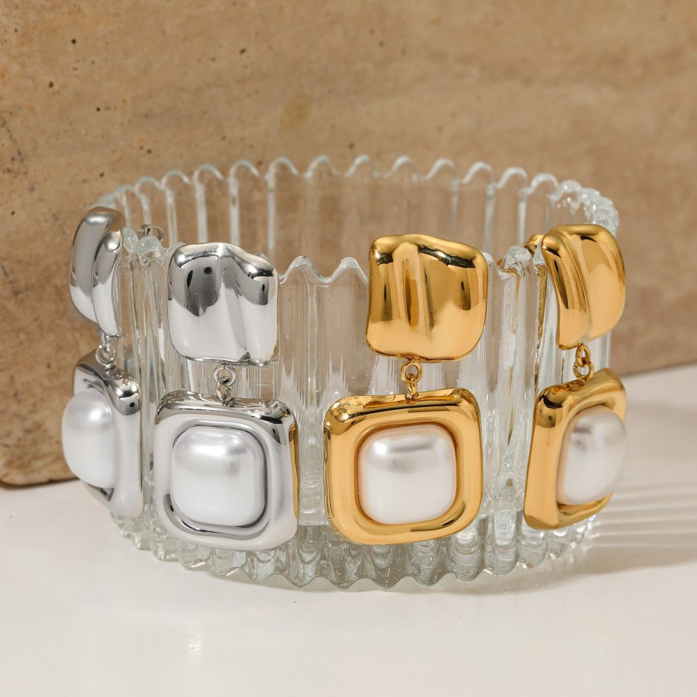 Golden nuggets earrings