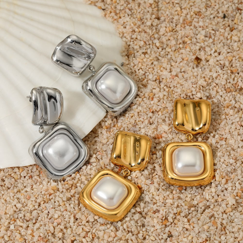 Golden nuggets earrings