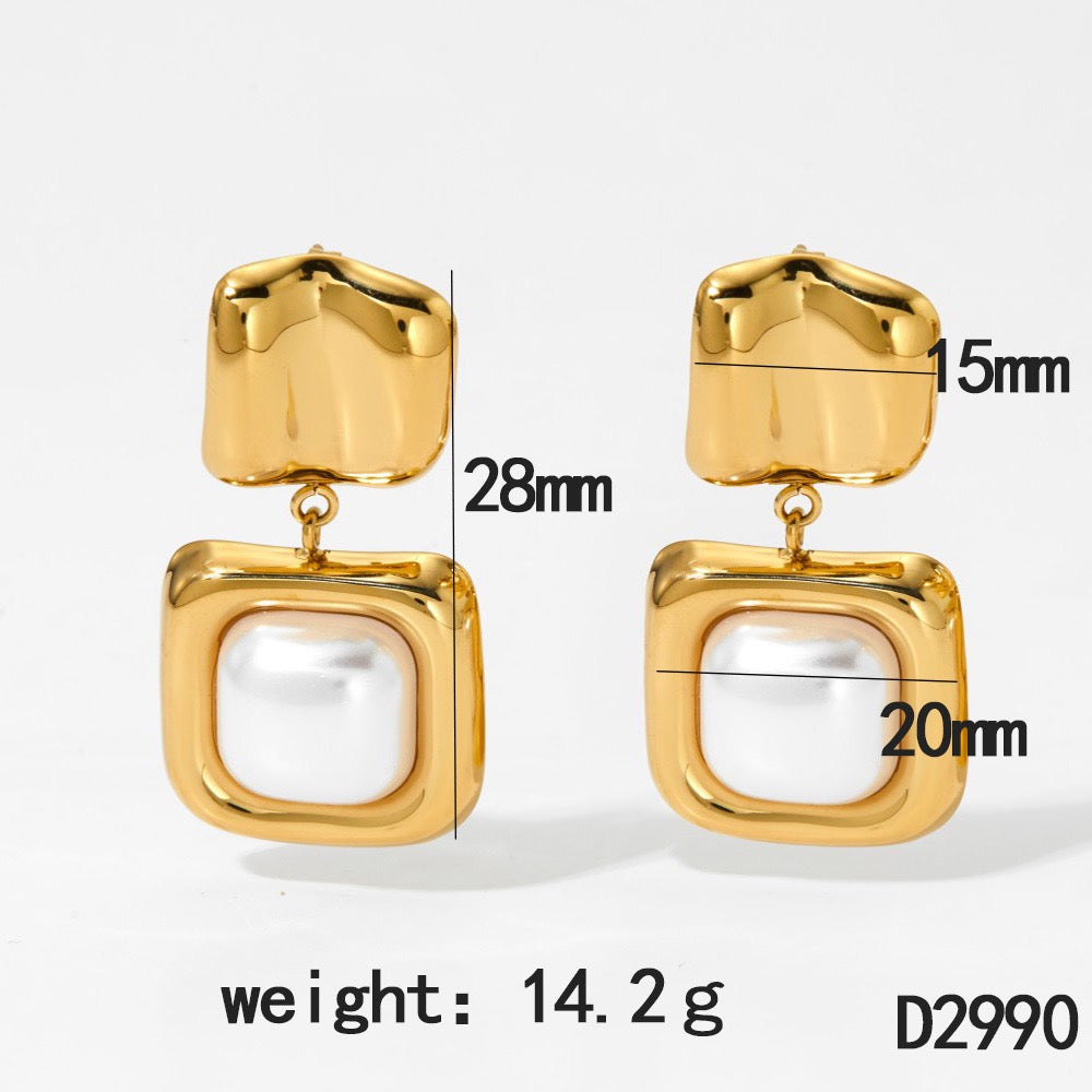 Golden nuggets earrings