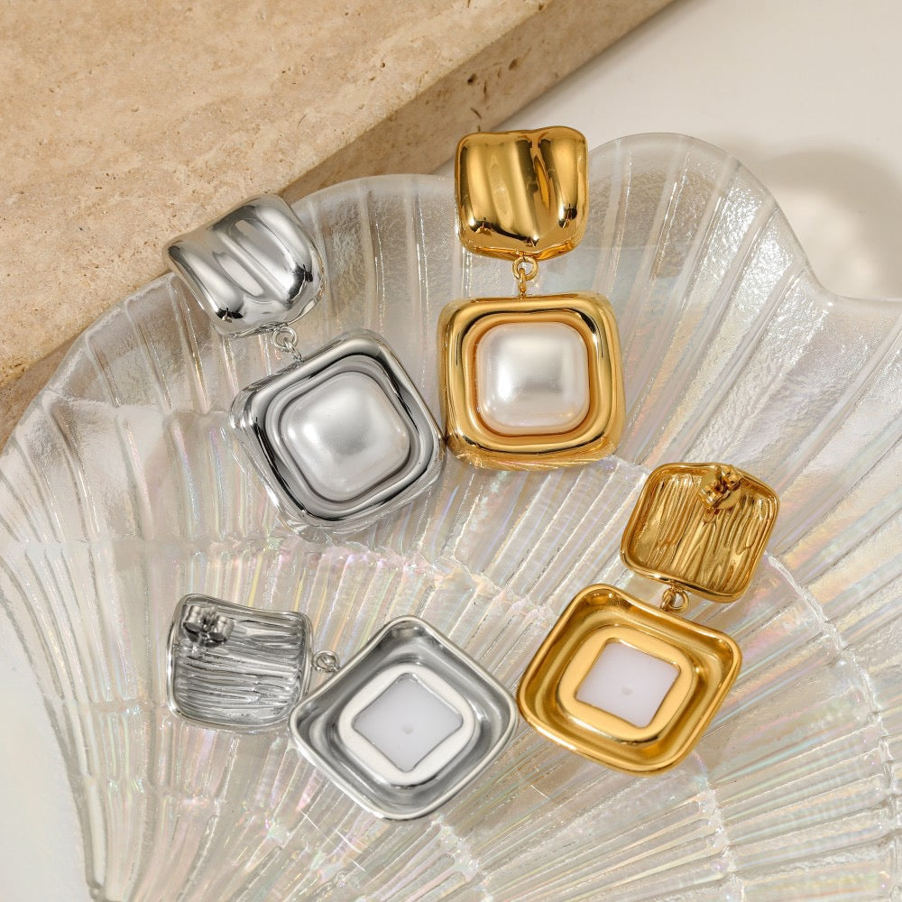 Golden nuggets earrings