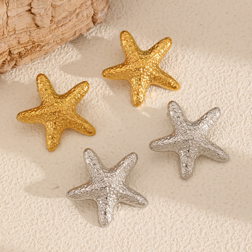 Beach starfish earrings