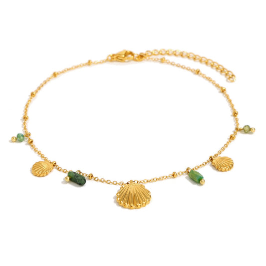 Green shell anklet