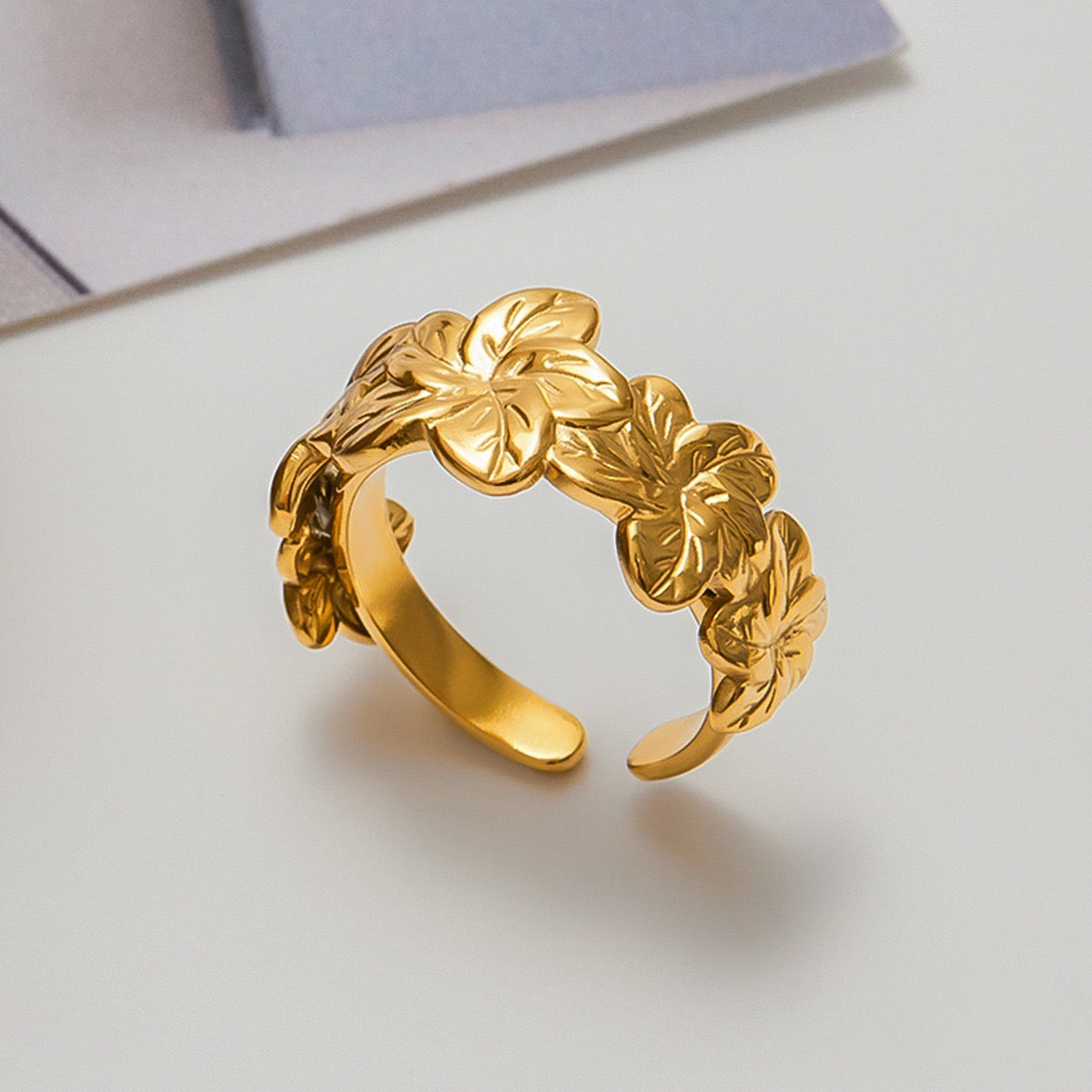 Money garden flower ring