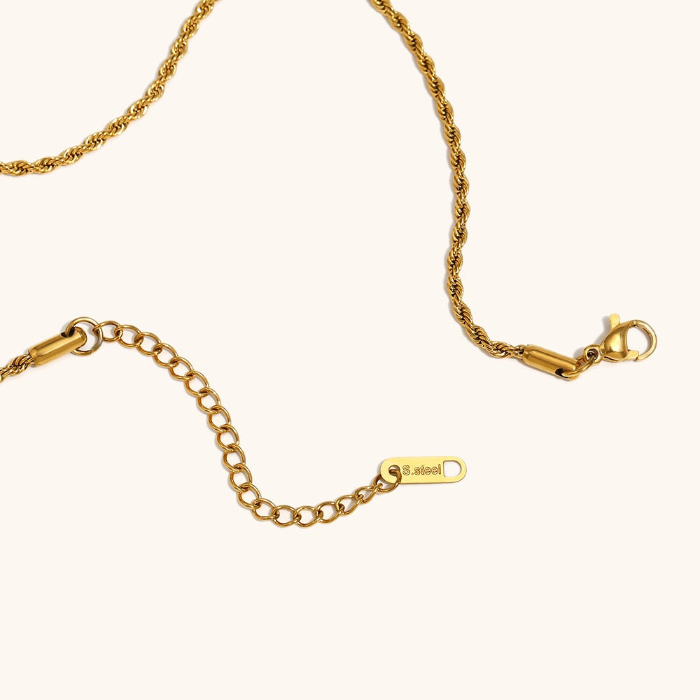 Flower cross necklace