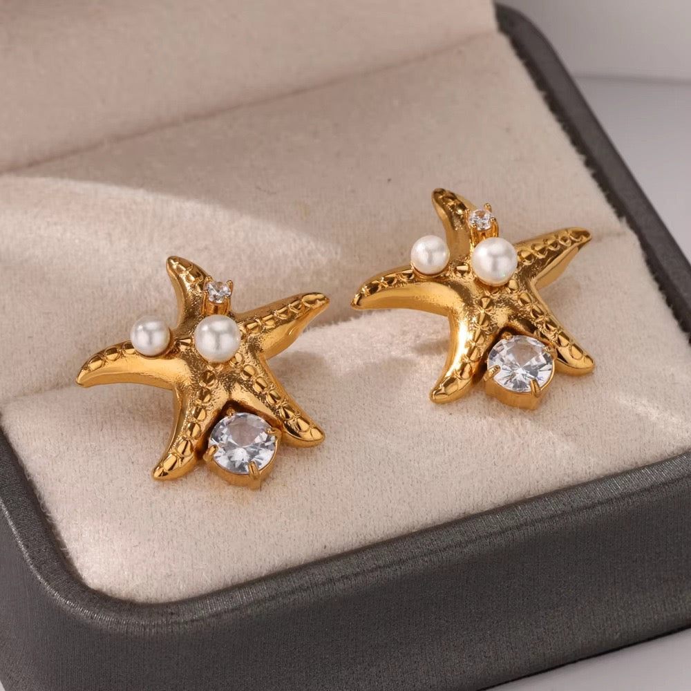 Dainty Hisense starfish studs