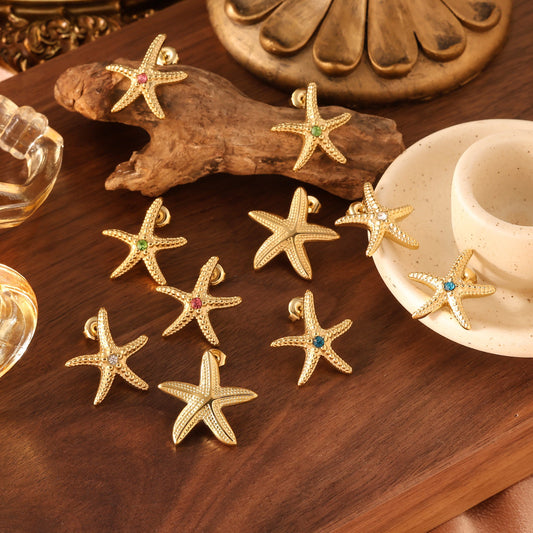Glen classic dainty starfish earrings
