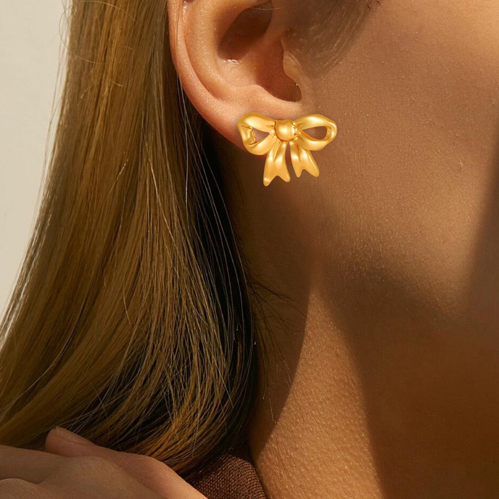 Rachel bow earrings