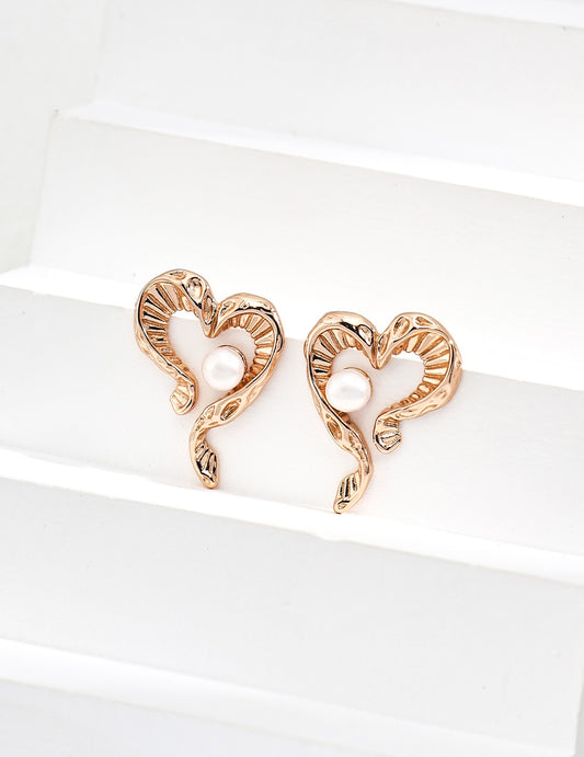 Fontana My heart pearl earrings