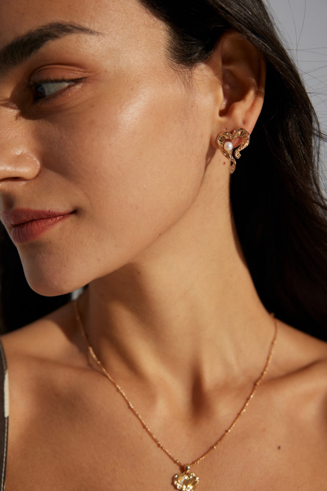 Fontana My heart pearl earrings