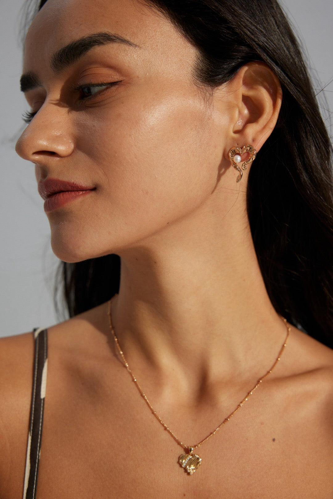 Fontana My heart pearl earrings