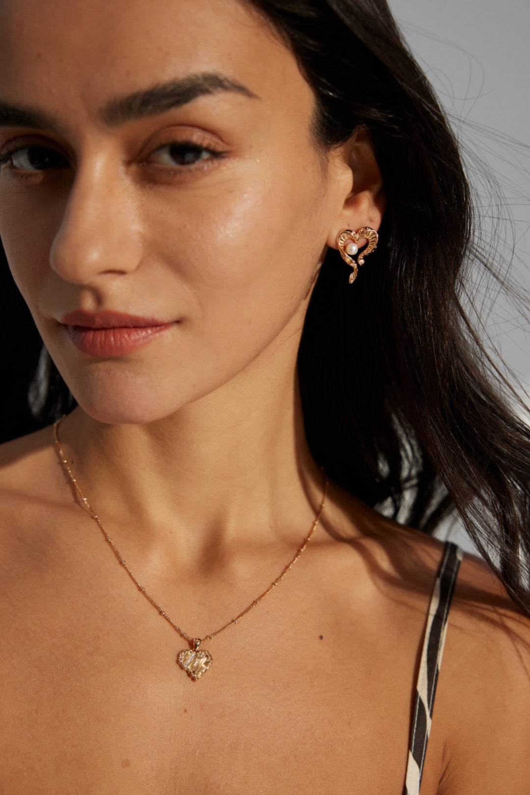 Fontana My heart pearl earrings