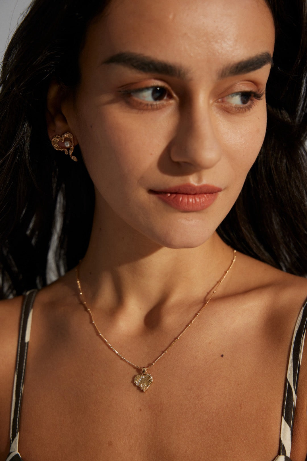 Fontana My heart pearl earrings