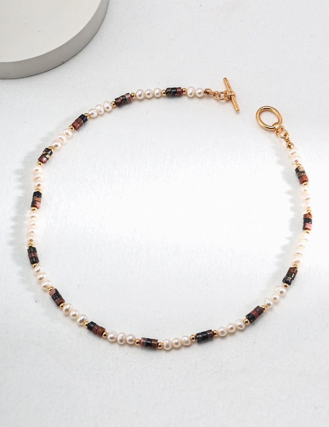 Kidman Tiger eye pearl necklace