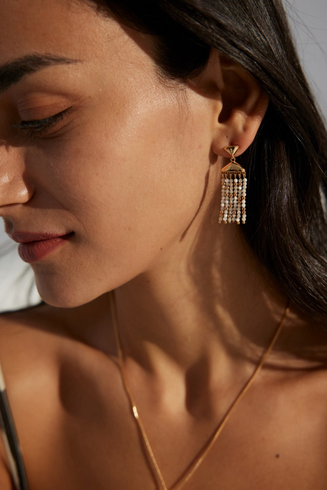 Rose bay Handmade shell earrings