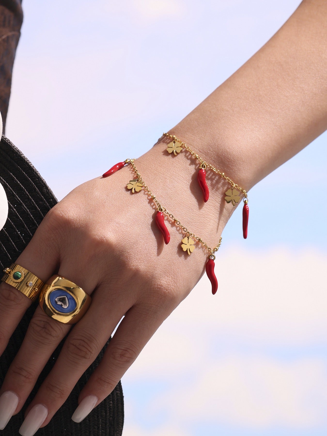 Little red chilli bracelet