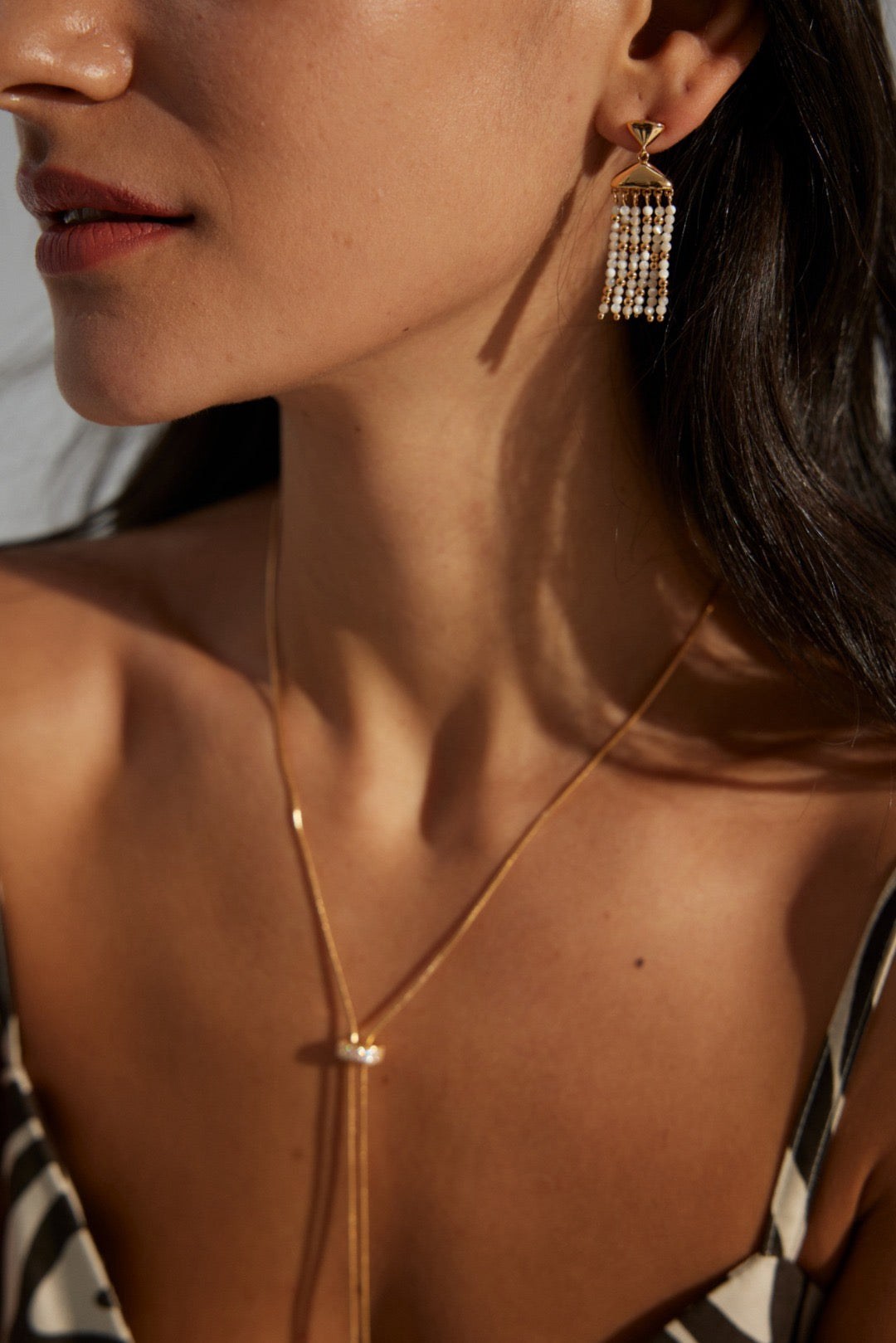 Rose bay Handmade shell earrings