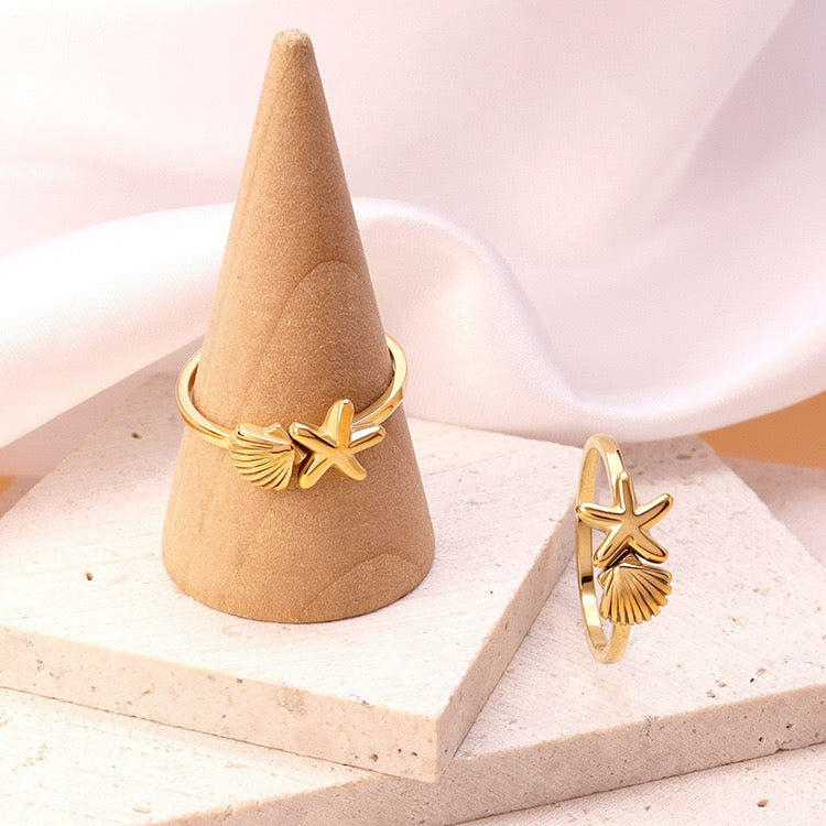 Favorite beach shell ring