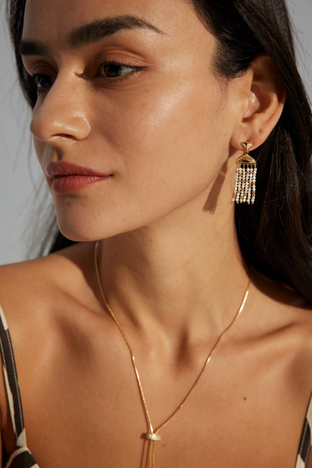 Rose bay Handmade shell earrings