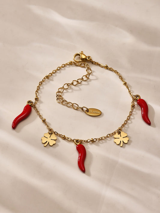 Little red chilli bracelet
