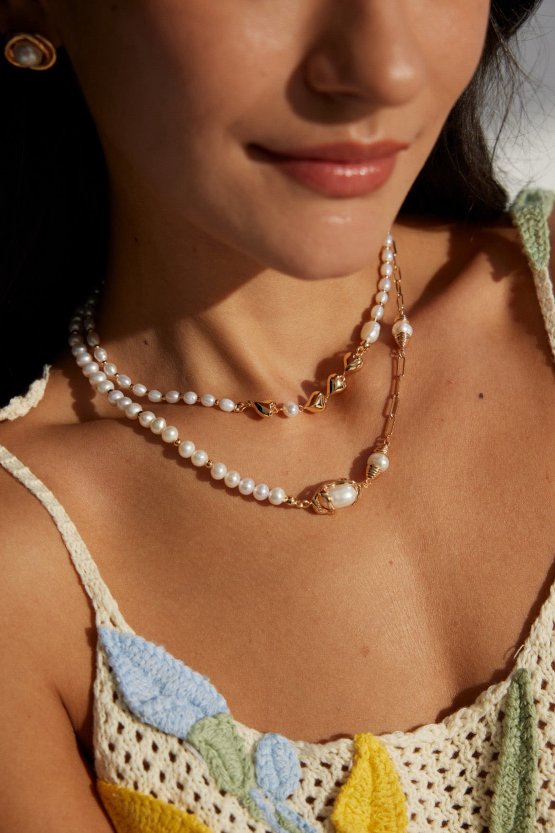 Hearty Pearl necklace