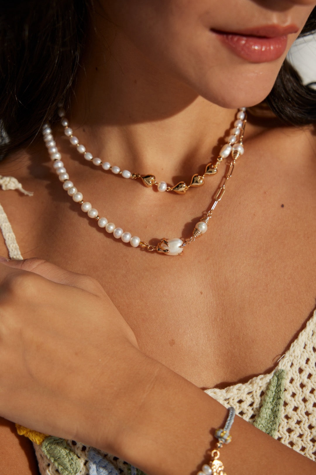 Hearty Pearl necklace