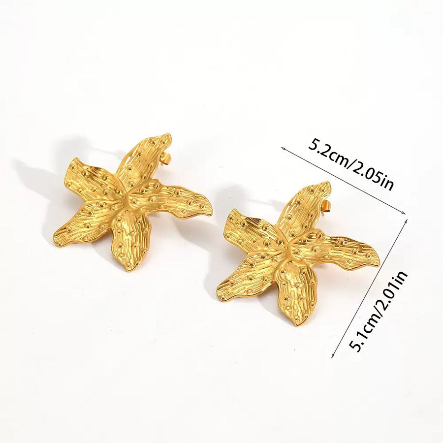 Aspen Big sea starfish earrings