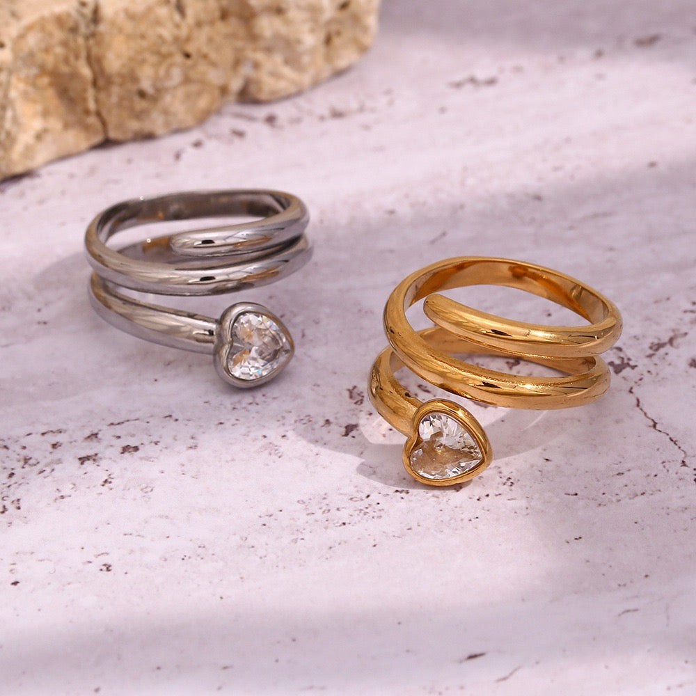 Bensville heart rings