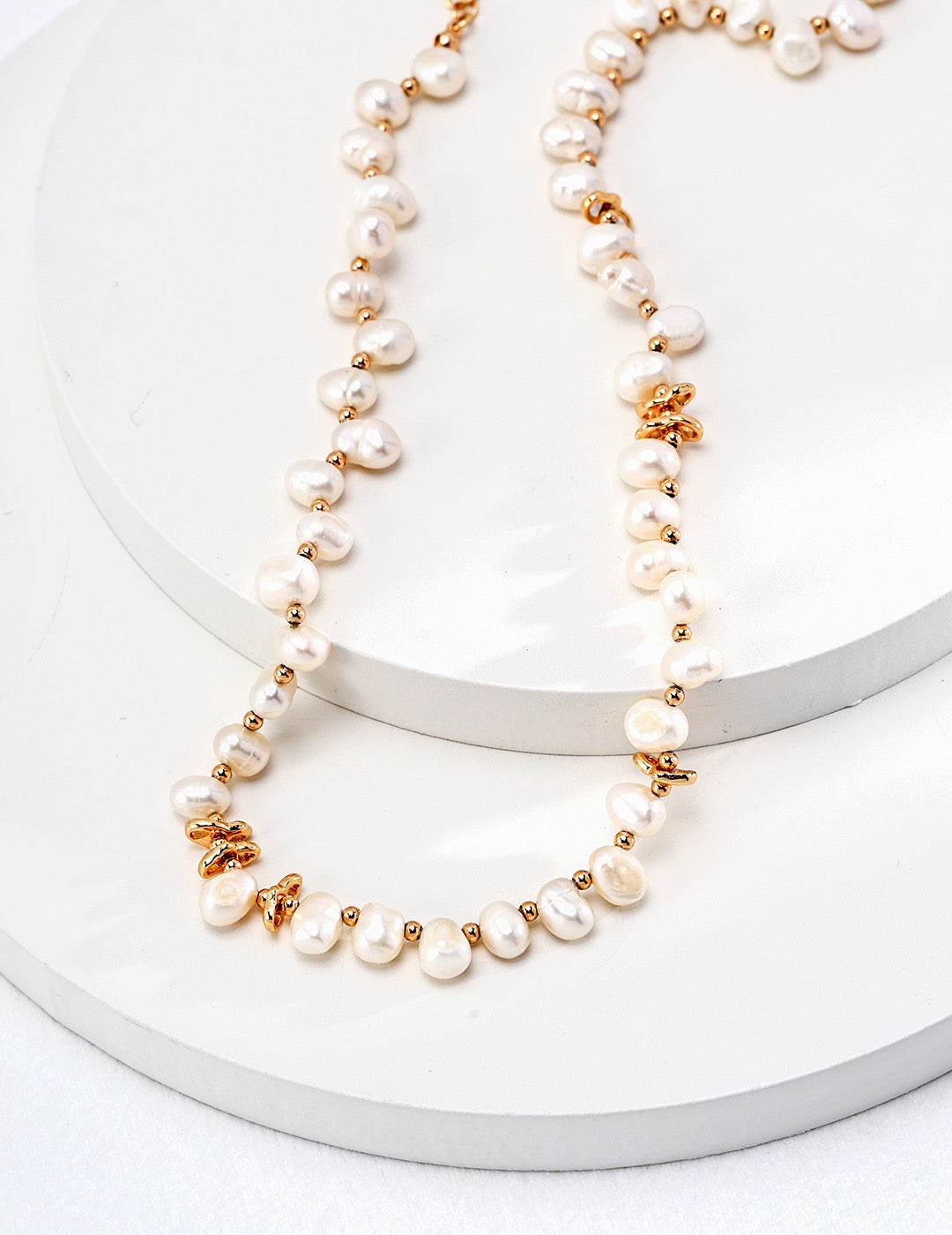 Norway Gold nuggets pearl set