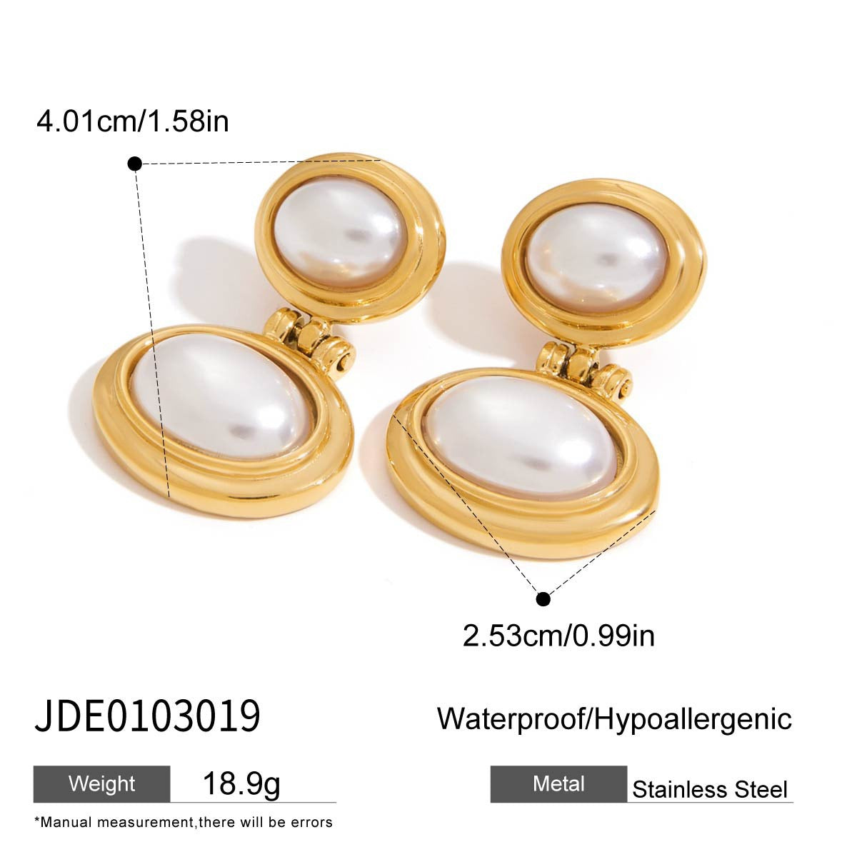 Kyra statement pearly earringse