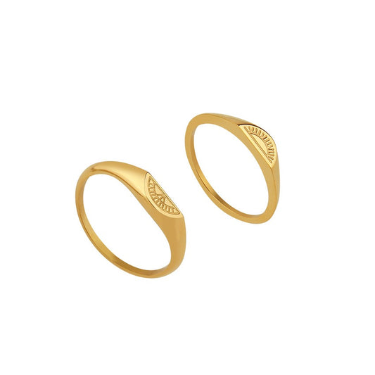 Sunlight twin rings set