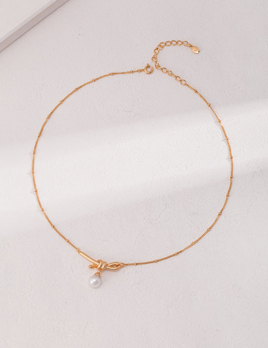 Coco Bow chain necklace