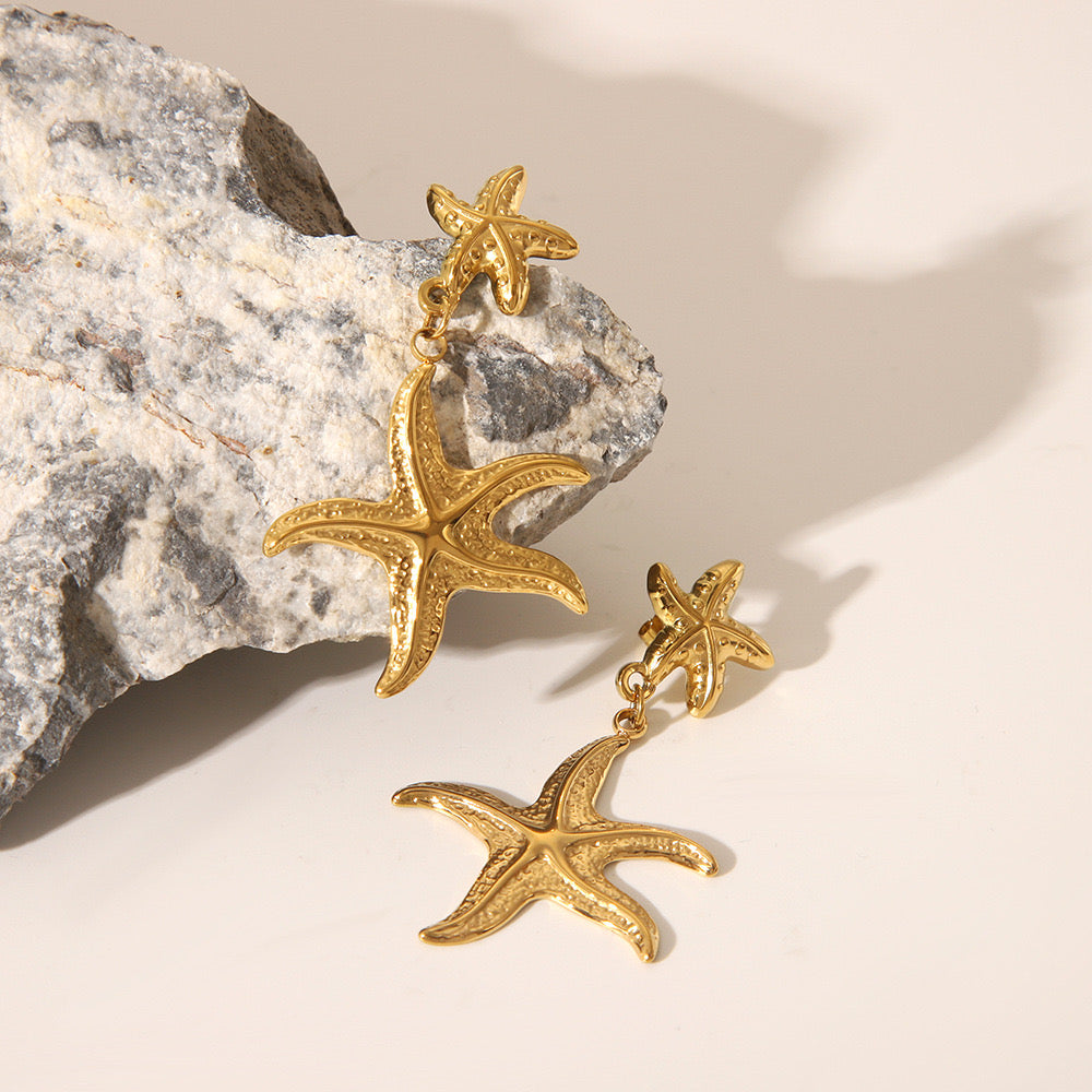Annia Sea star earrings