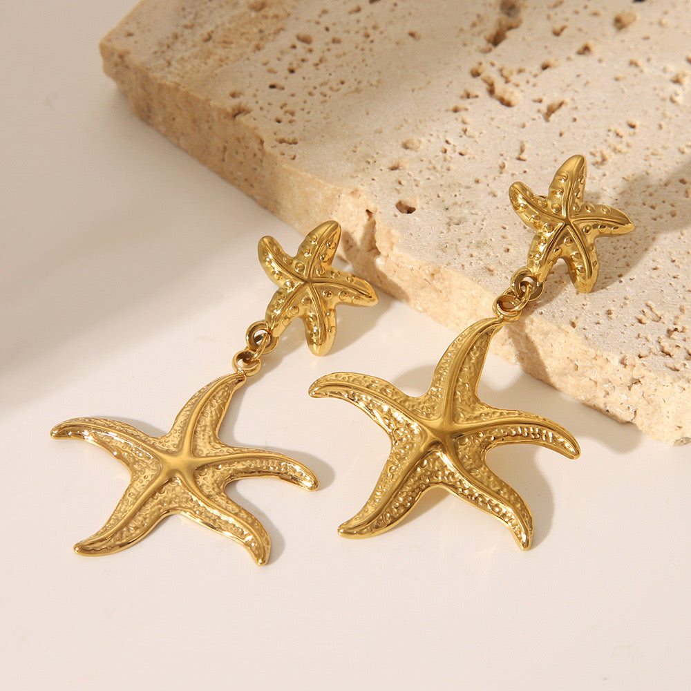 Annia Sea star earrings