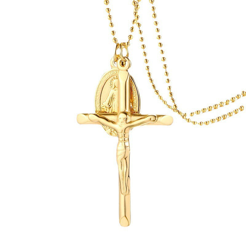 Cross Mary necklace