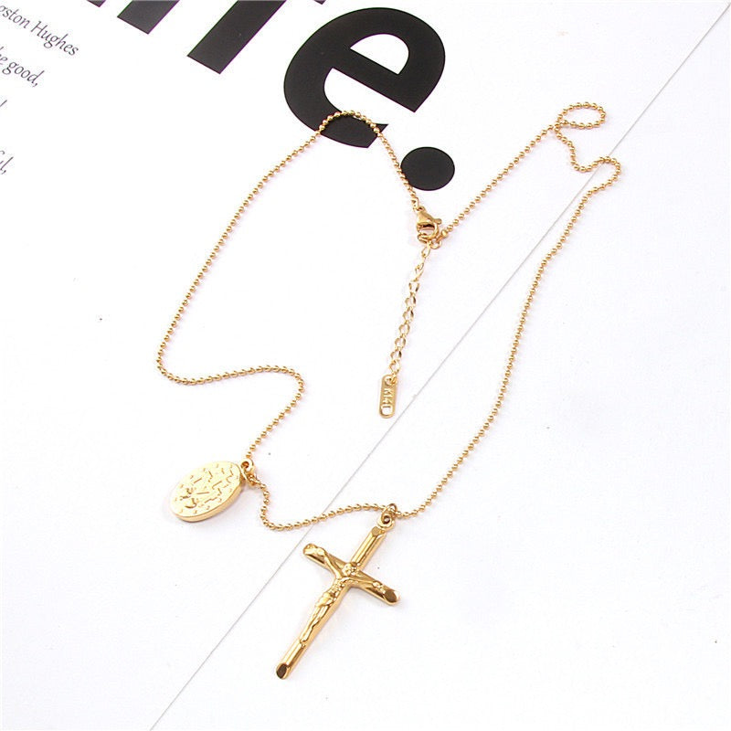Cross Mary necklace