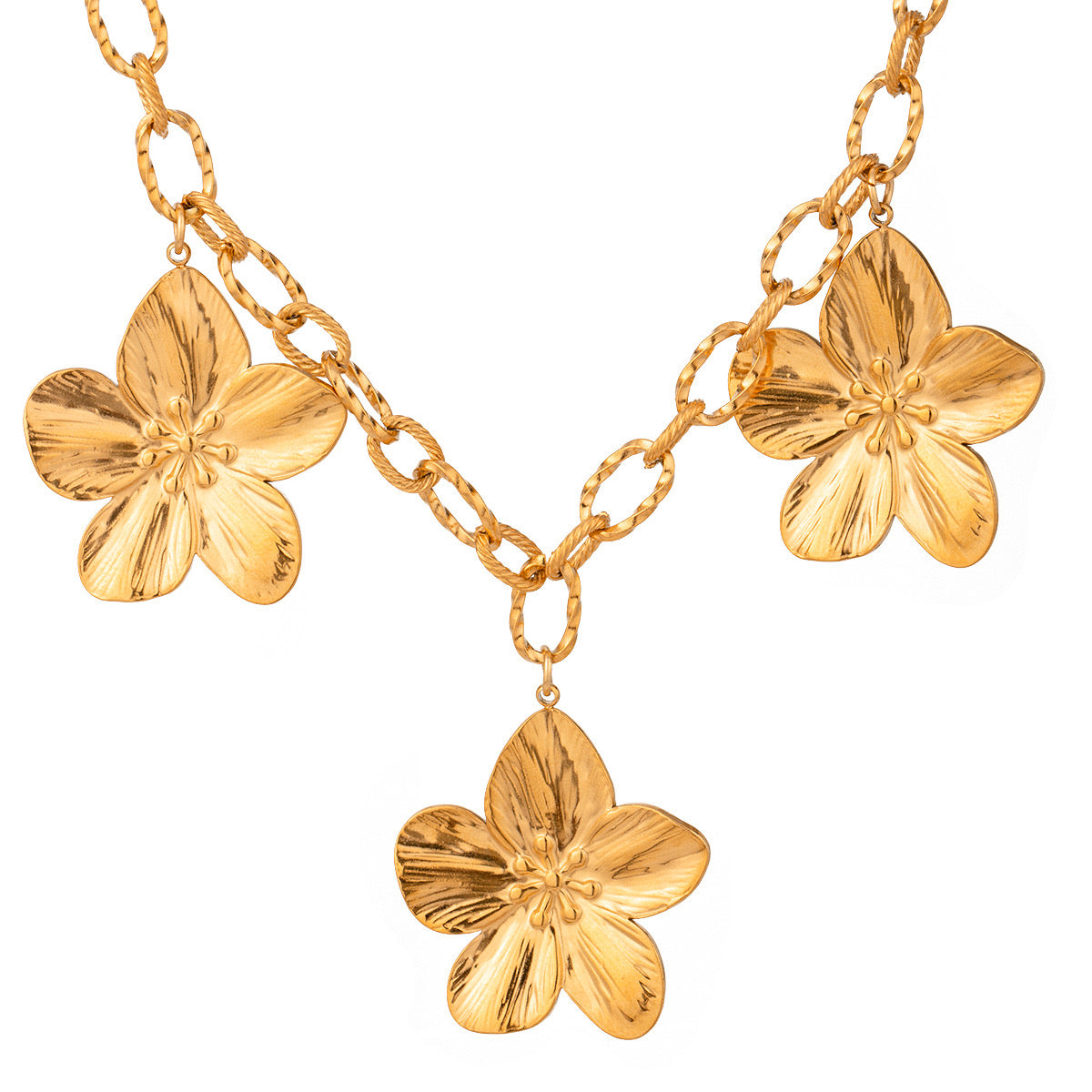 Machenzie Summer flowers charm necklace