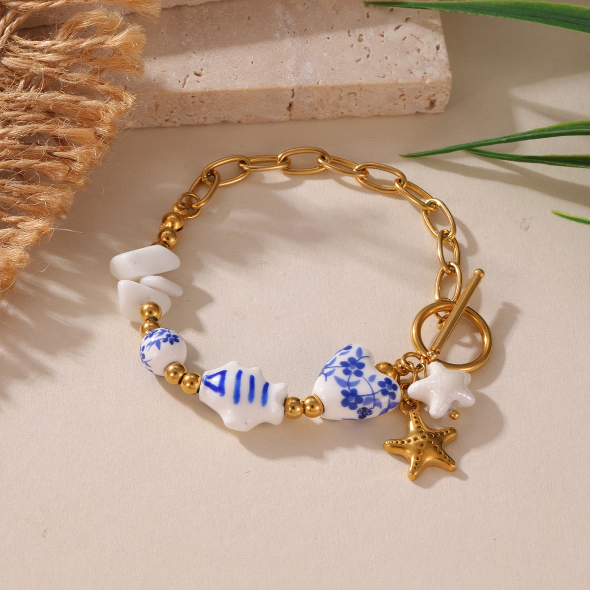 Blue fish bracelet