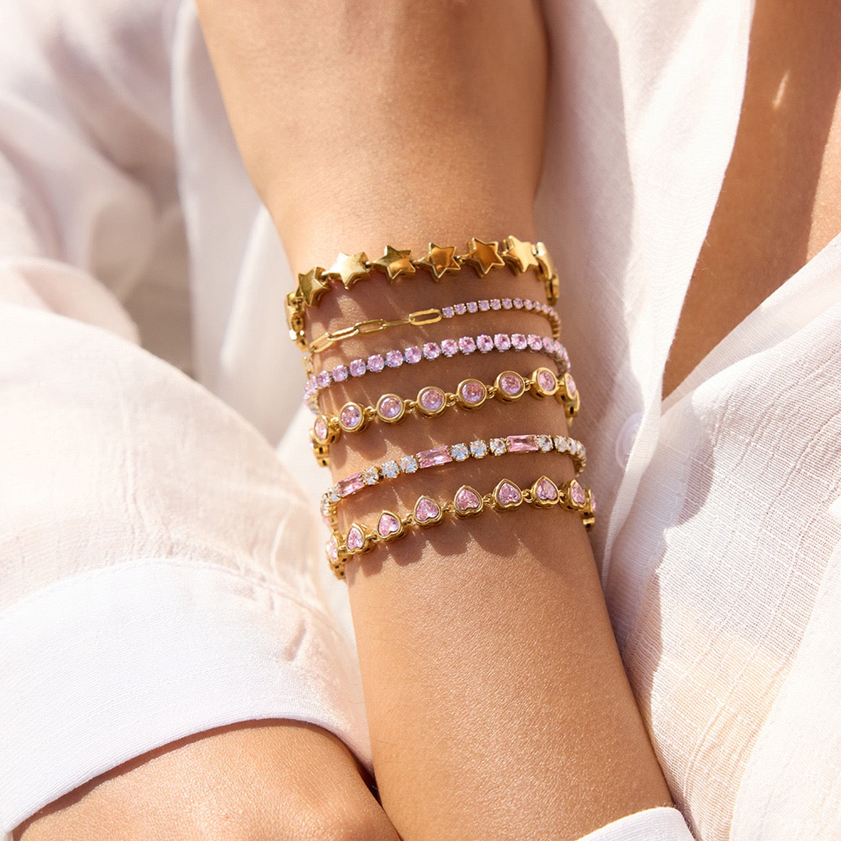 Summer hoopy star bracelets