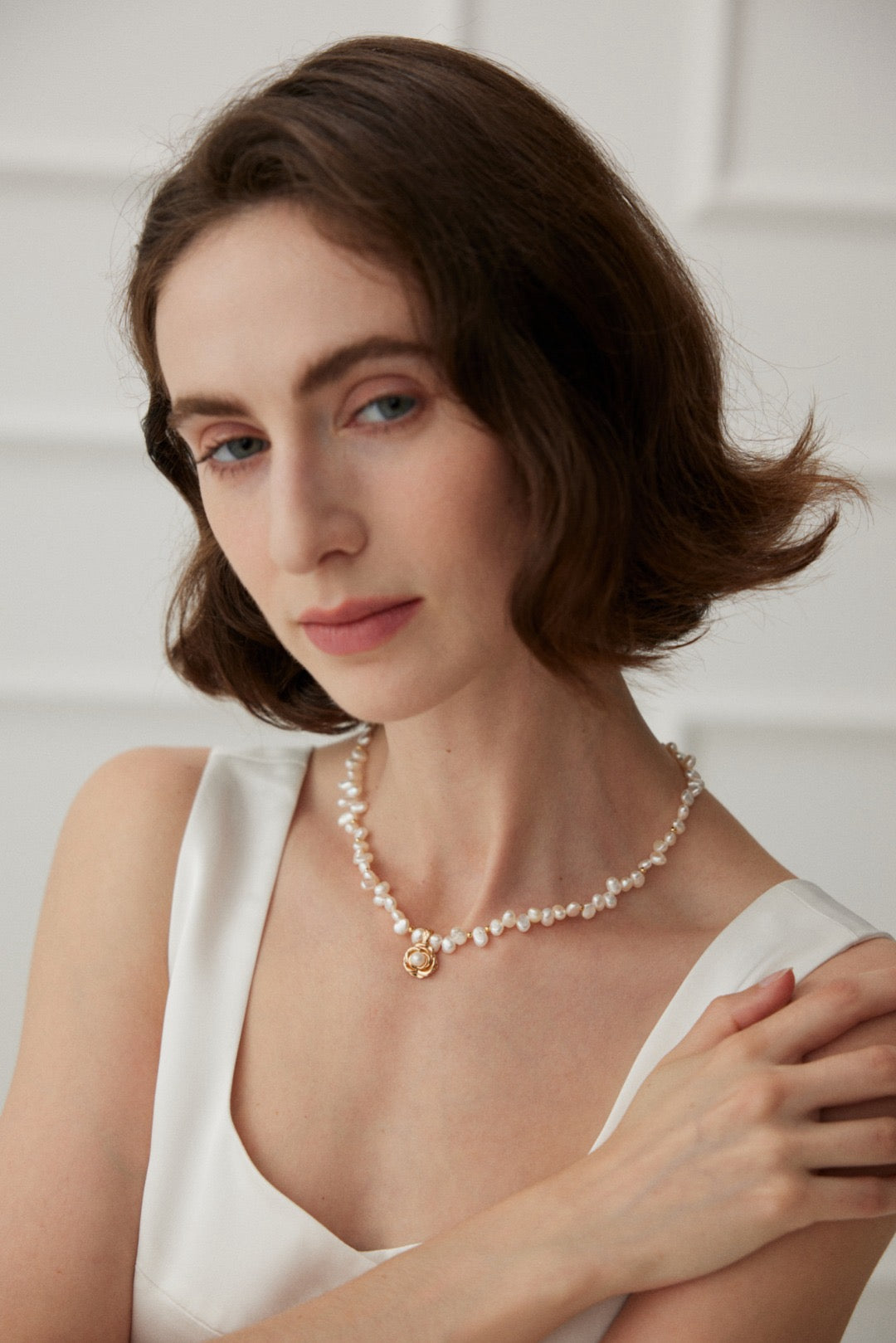 Rose garden Pearl necklace