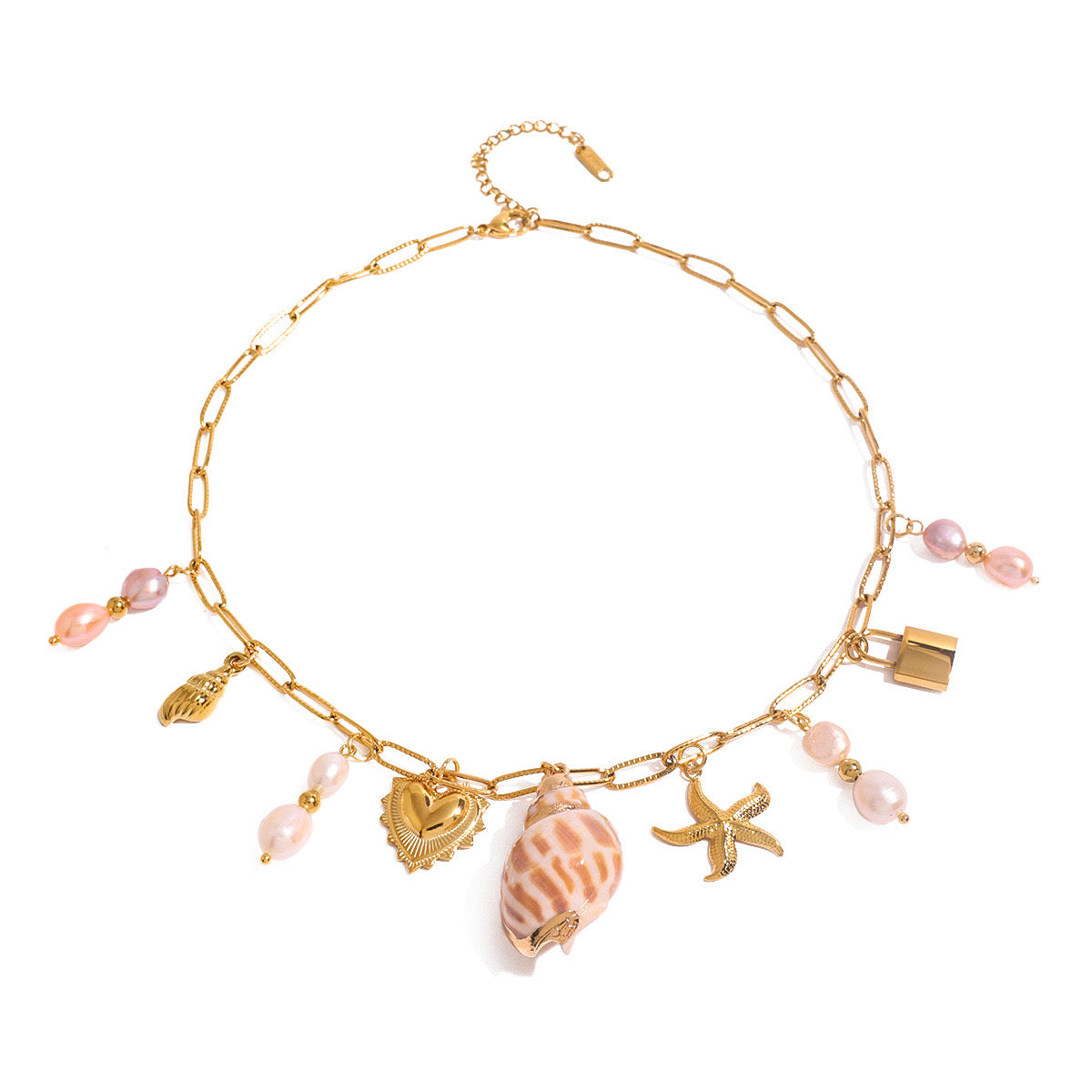 Bondi Mira seashell charm necklace