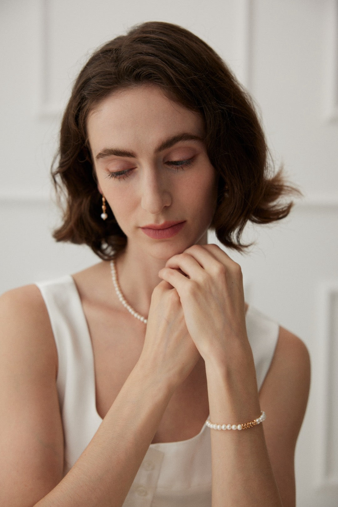 Gloria Golden nuggets Pearl set